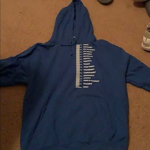 Blue Chart Hoodie